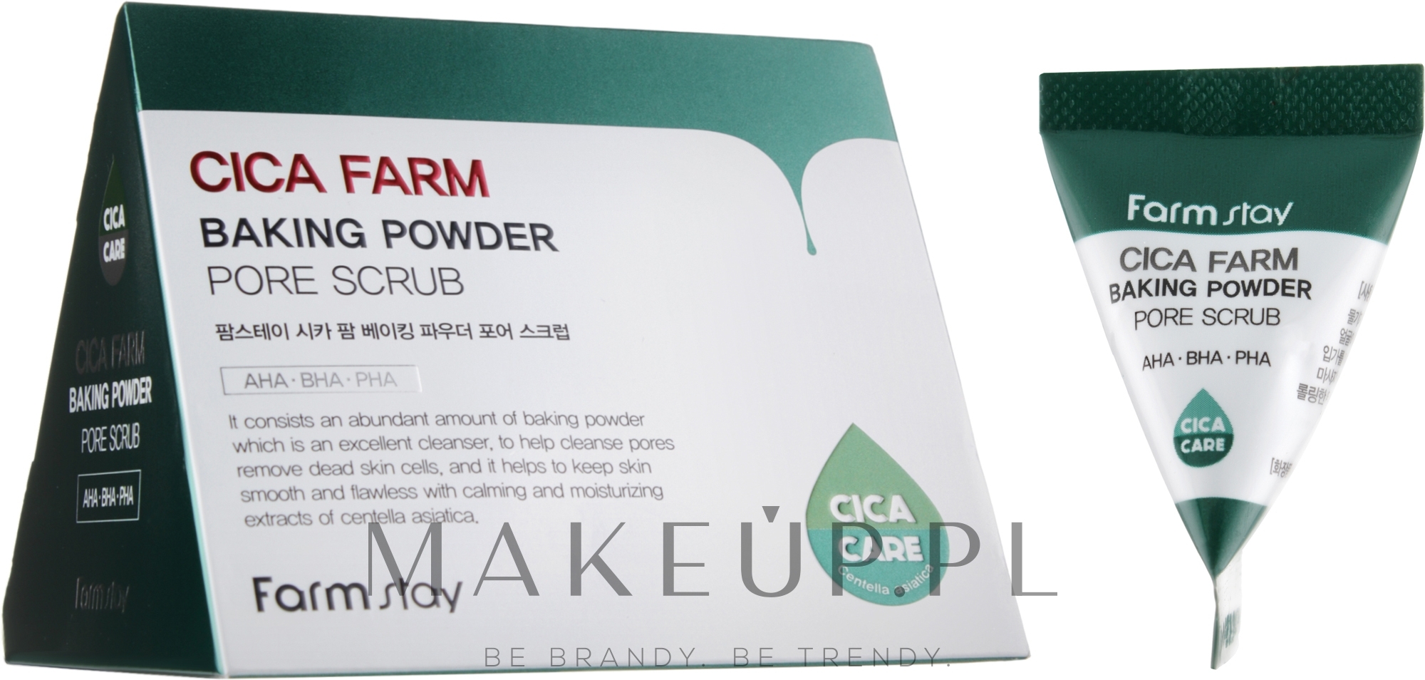 Peeling do twarzy - FarmStay Cica Farm Baking Powder Pore Scrub — Zdjęcie 25 x 7 g