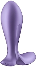 Inteligentna wtyczka analna z wibracją, fioletowa - Satisfyer Intensity Plug Purple — Zdjęcie N2