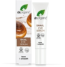 Kup Żelowe serum przeciwstarzeniowe pod oczy ze śluzem ślimaka - Dr Organic Bioactive Skincare Anti-Aging Snail Gel Eye Serum