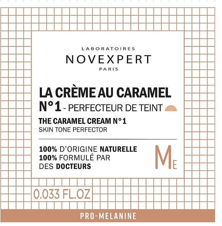 PREZENT! Krem BB ​​do jasnej karnacji Karmel - Novexpert Pro-Melanin The Caramel Cream (próbka) — Zdjęcie N2