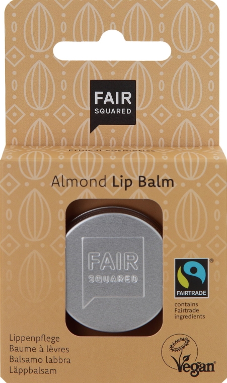 Balsam do ust Migdały - Fair Squared Lip Balm Almond — Zdjęcie N1