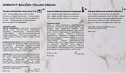 PRZECENA! Zestaw - Gabriella Salvete Italian Dream Gift Box (palette/20 g + mascara/12 ml + brush/1 pc) * — Zdjęcie N3