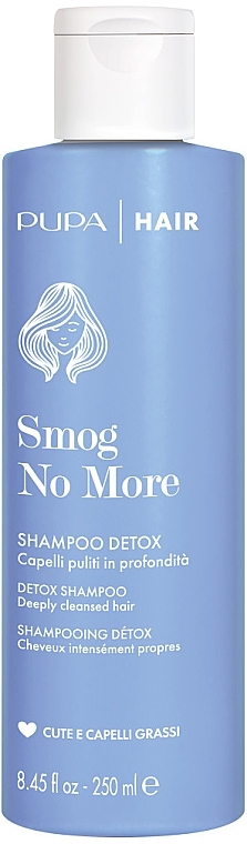 Szampon do skóry głowy i włosów przetłuszczających się - Pupa Smog No More Detox Shampoo — Zdjęcie N1