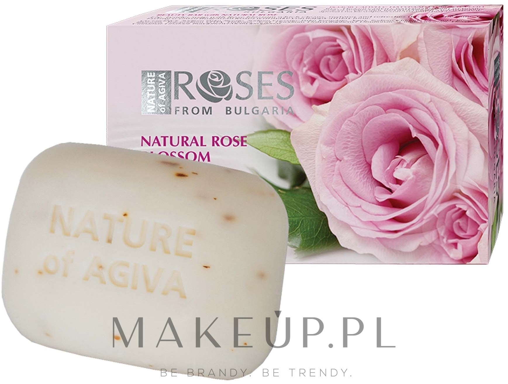 Mydło w kostce z płatkami róży - Nature of Agiva Rose Soap — Zdjęcie 75 g
