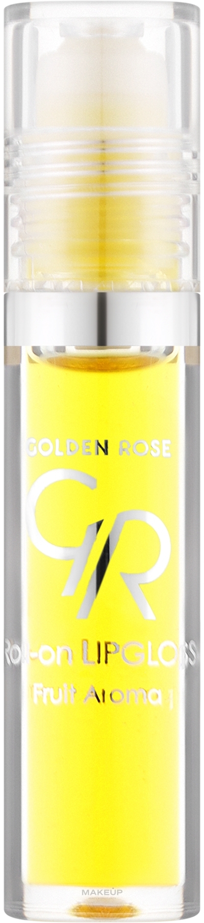 Owocowy błyszczyk do ust - Golden Rose Fruit Roll-On Lipgloss — Zdjęcie Banana