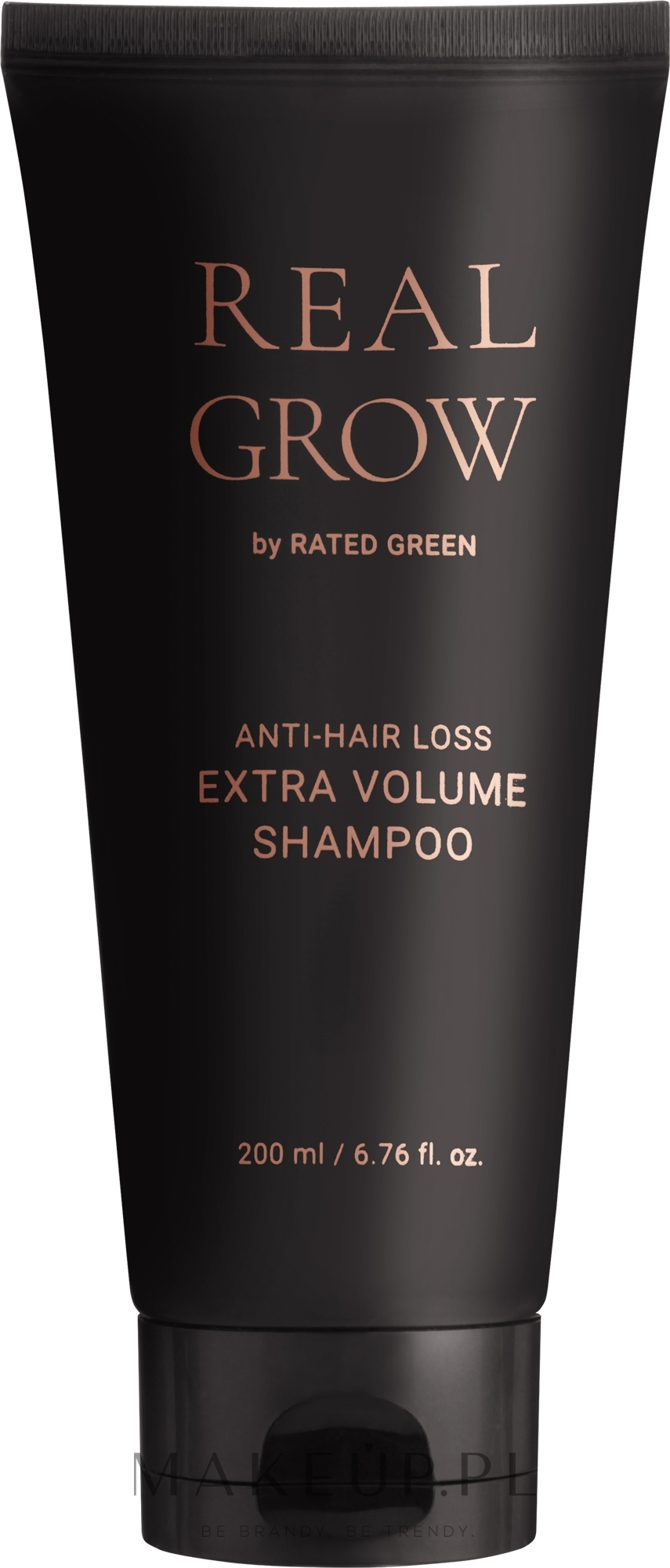 Szampon zwiększający objętość i przeciw wypadaniu włosów - Rated Green Real Grow Anti Hair Loss Extra Volume Shampoo — Zdjęcie 200 ml