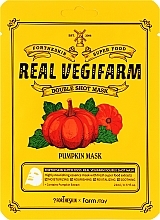 Kup Nawilżająca maseczka do twarzy z ekstraktem z dyni - Fortheskin Super Food Real Vegifarm Double Shot Mask Pumpkin