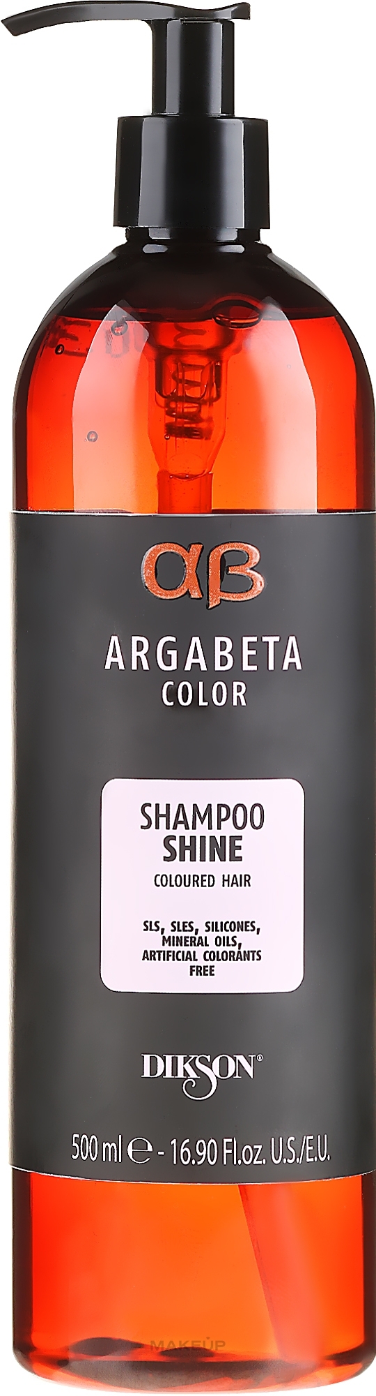 Szampon nabłyszczający do włosów farbowanych - Dikson Argabeta Shine Shampoo — Zdjęcie 500 ml