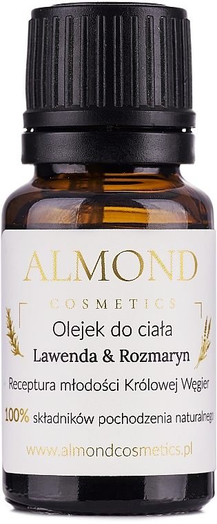 PREZENT! Olejek do ciała Lawenda i rozmaryn - Almond Cosmetics (miniprodukt) — Zdjęcie N1