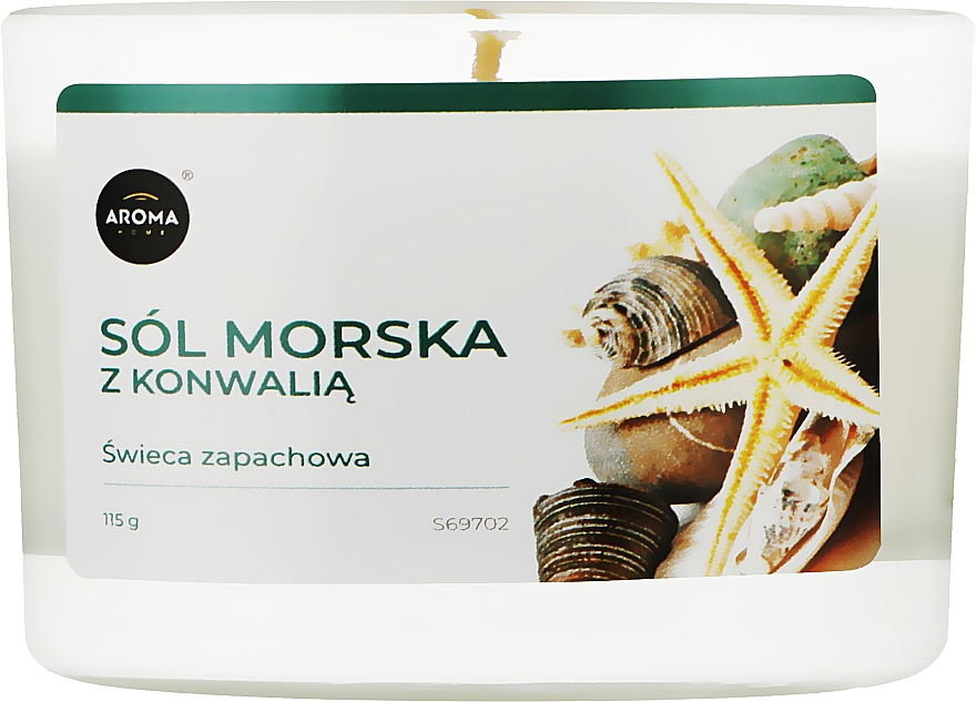 Aroma Home Basic Sea Salt With Lily Of The Valley - Świeca zapachowa — Zdjęcie N1