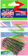 Kup Wsuwki proste, brązowe 45 mm, 40 szt. - Ronney Professional Brown Hair Pins