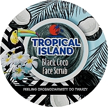 Kup PRZECENA!  Peeling drobnoziarnisty do twarzy Czarny kokos - Marion Tropical Island Black Coco *