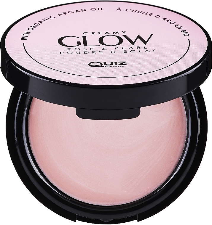 Kremowy róż rozświetlający - Quiz Cosmetics Glow Compact Powder — Zdjęcie N1