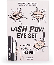 Zestaw - Makeup Revolution Lash Pow Eye Duo Gift Set (eyelash curler/1pc + mascara/12.2ml + eyeliner/3ml) — Zdjęcie N2
