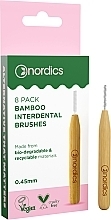 Kup Szczotki międzyzębowe bambusowe, 0,45 mm, 8 sztuk - Nordics Bamboo Interdental Brushes