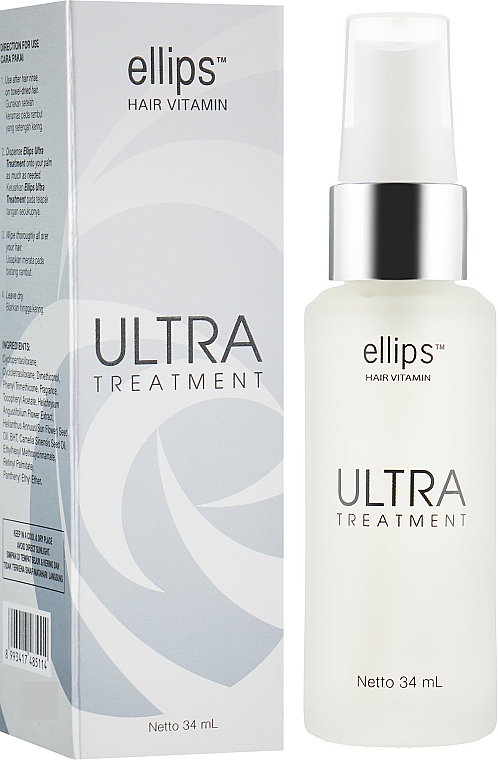 Witaminy na włosy Ultra Therapy z Wiecznym Kwiatem i Olejkiem Kameliowym - Ellips Hair Vitamin Ultra Treatment — Zdjęcie N3