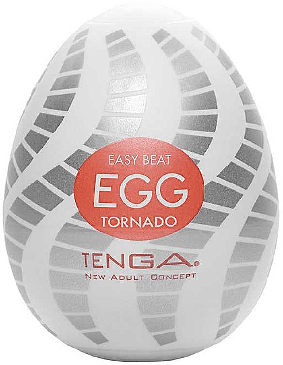 Jednorazowy intymny masażer Jajko - Tenga Easy Beat Egg Tornado — Zdjęcie N1