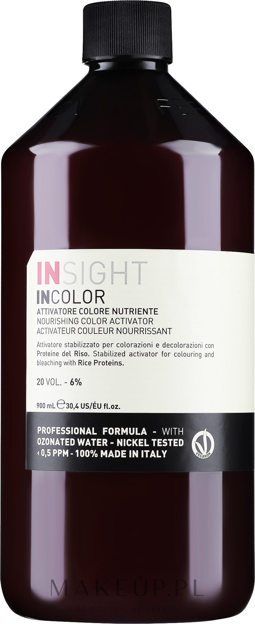 Odżywczy aktywator koloru 6% - Insight Incolor Nourishing Color Activator Vol 20 — Zdjęcie 900 ml