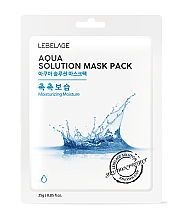 Kup Nawilżająca maska w płachcie do twarzy z wodą oceaniczną - Lebelage Aqua Solution Mask