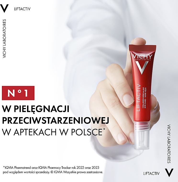 Krem przeciwzmarszczkowy korygujący oznaki starzenia w okolicach oczu - Vichy Liftactiv Collagen Specialist Eye Care — Zdjęcie N4