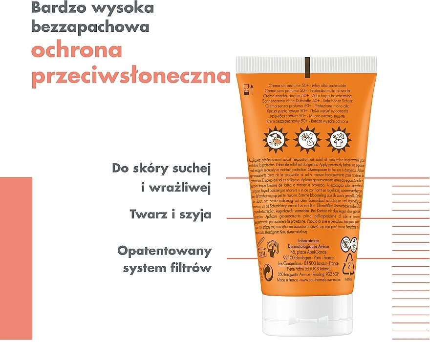 Lekki krem-fluid przeciwsłoneczny do twarzy - Avene Soins Solaires Fluide SPF50+ — Zdjęcie N7