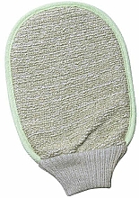 Myjka do ciała 18x22 cm, dwustronna - Titania Bath Massage Glove Bamboo Hemp — Zdjęcie N3