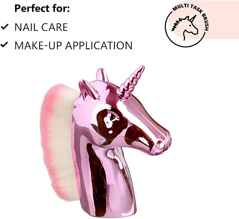 Wielofunkcyjny pędzel do makijażu Jednorożec - Sincero Salon Multifunctional Brush Unicorn  — Zdjęcie N2