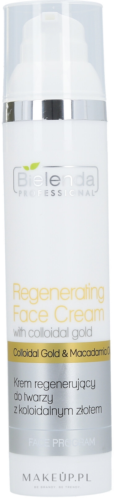 Krem regenerujący do twarzy z koloidalnym złotem SPF 10 - Bielenda Professional Regenerating Face Cream — Zdjęcie 100 ml
