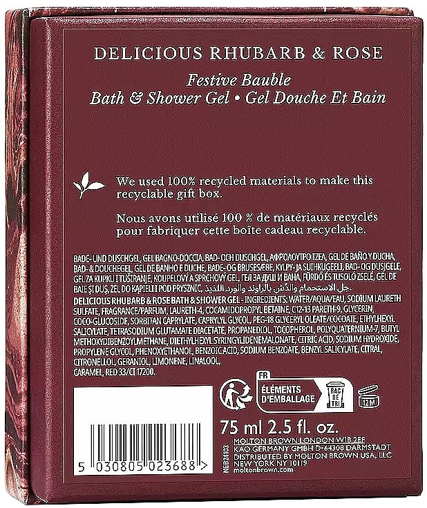 Molton Brown Delicious Rhubarb & Rose - Żel pod prysznic  — Zdjęcie N3