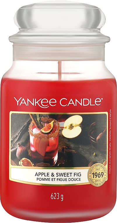 Świeca zapachowa w słoiku - Yankee Candle Apple & Sweet Fig Candle — Zdjęcie N2