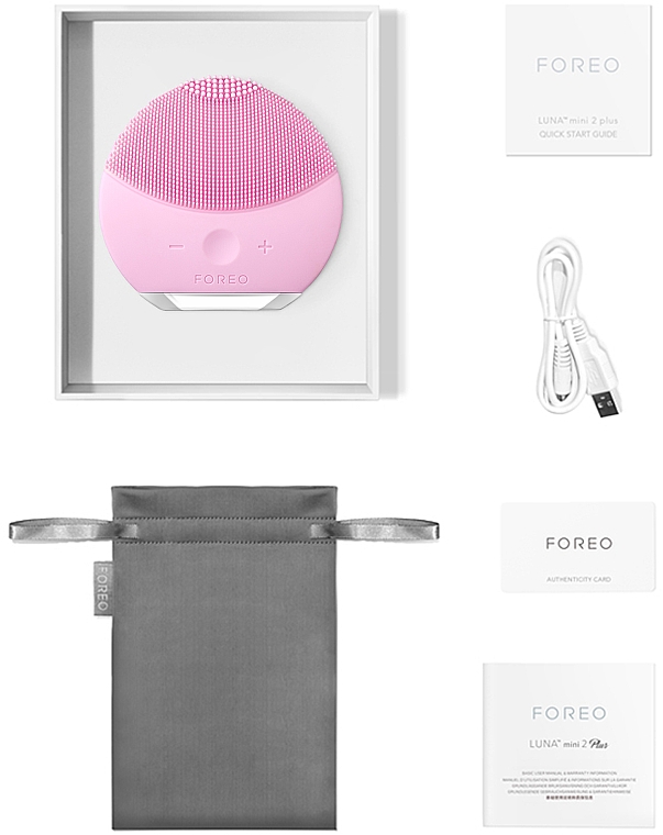 Soniczna szczoteczka do oczyszczania i masażu twarzy - Foreo Luna Mini 2 Plus Pink — Zdjęcie N4