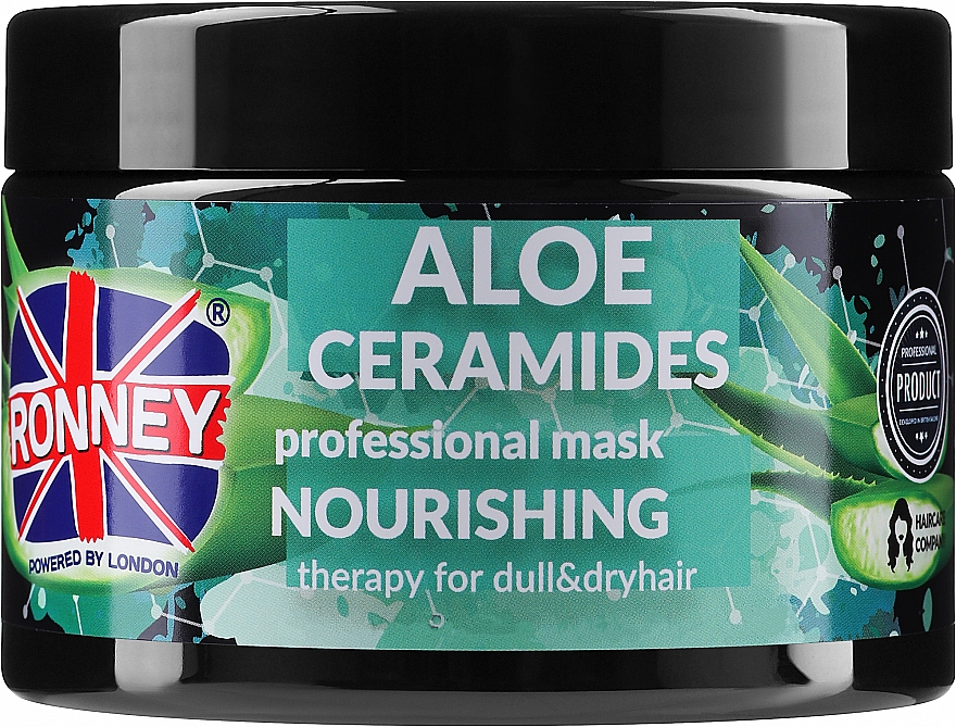Maska do włosów suchych i matowych - Ronney Professional Aloe Ceramides Mask Nourishing
