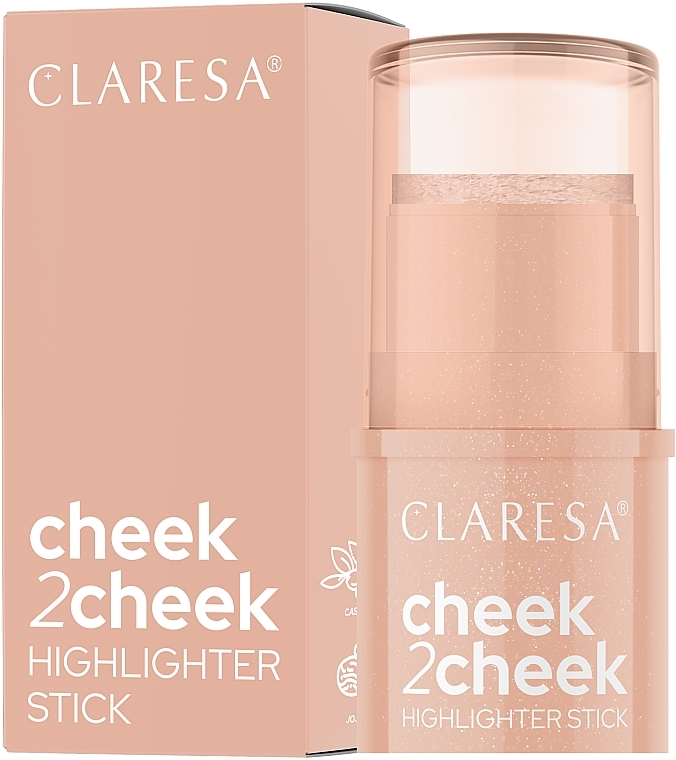 Kremowy rozświetlacz w sztyfcie - Claresa Cheek2Cheek Highlighter Stick — Zdjęcie N1