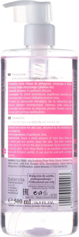 Satynowa woda różana do twarzy - Bielenda Professional Face Program Satin Rose Water — Zdjęcie N2