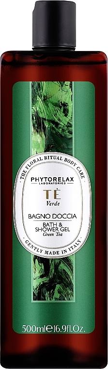 Żel pod prysznic i do kąpieli Green Tea - Phytorelax Laboratories Floral Ritual Bath & Shower Gel — Zdjęcie N1
