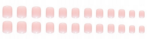 Tipsy kwadratowe Ombre, 24 sztuki - Deni Carte Nails 7028 — Zdjęcie N2