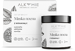 Nocna maska na twarz z witaminą C - Alkmie Get Up Bright — Zdjęcie N2