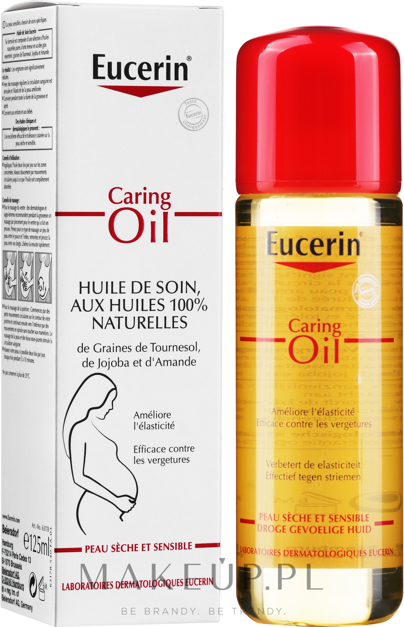 Naturalny olejek pielęgnacyjny przeciw rozstępom - Eucerin Caring Oil — Zdjęcie 125 ml
