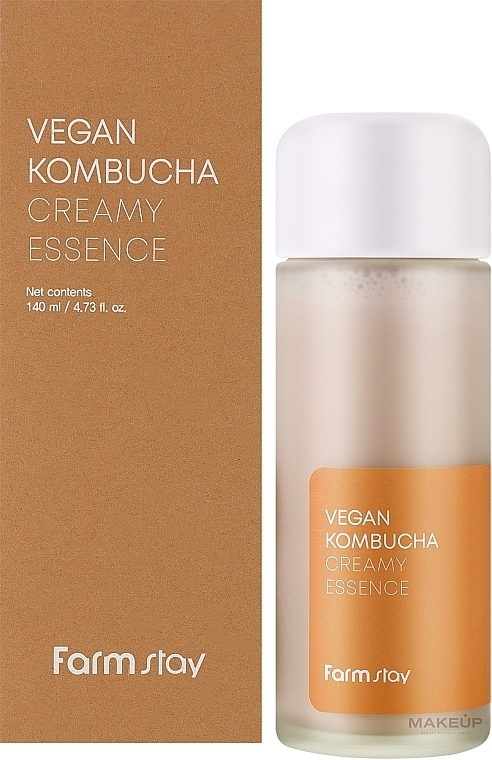 Kremowa esencja do twarzy z kombuchą - FarmStay Vegan Kombucha Creamy Essence  — Zdjęcie N2