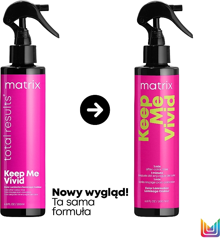 Spray nabłyszczający do włosów farbowanych - Matrix Total Results Keep Me Vivid Color Lamination Spray — Zdjęcie N2