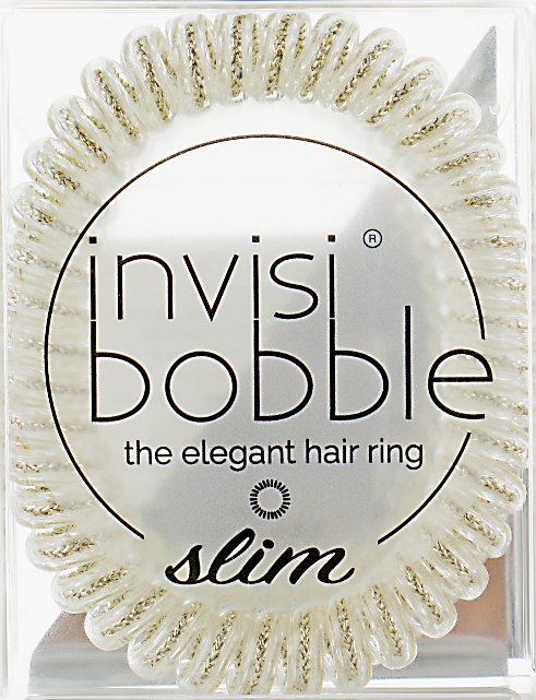 Gumka do włosów - Invisibobble Slim Stay Gold — Zdjęcie N1