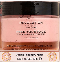 Nawilżająca maska w płachcie do twarzy - Revolution Skincare x Jake Jamie Strawberry Donut Face Mask — Zdjęcie N2