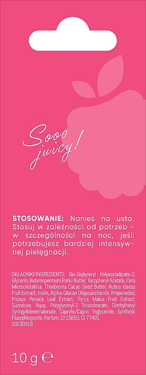 Rewitalizująca maska do ust - AA You.mmy Skin Raspberry Zen — Zdjęcie N5