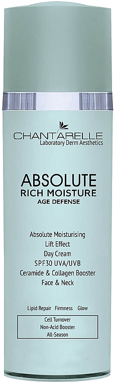 Krem do twarzy na dzień - Chantarelle Absolute Rich Moisture Age Deffense SPF30 — Zdjęcie N1