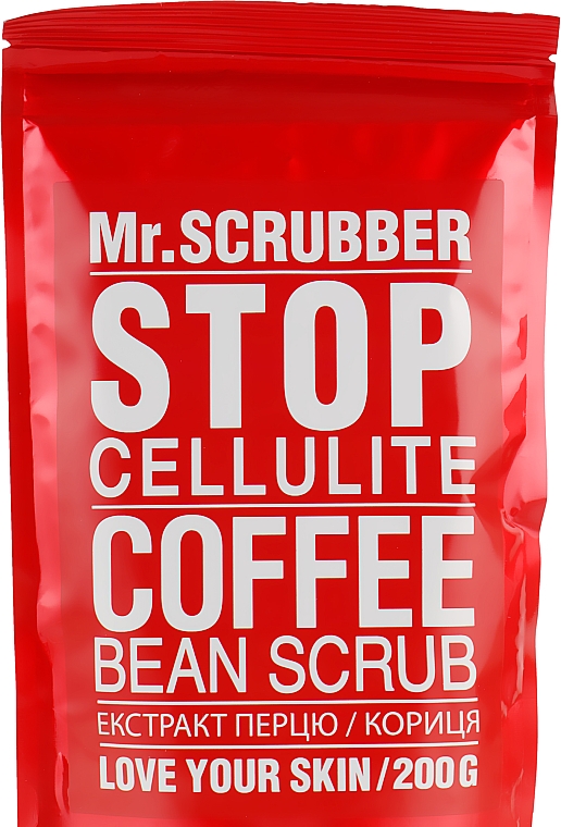 Antycellulitowy peeling do ciała - Mr.Scrubber Stop Cellulite Coffee Bean Scrub — Zdjęcie N2