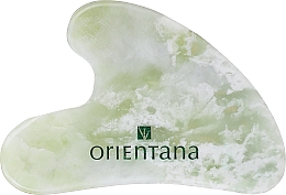 PREZENT! Kamień gua sha do masażu twarzy, zielony jadeit - Orientana — Zdjęcie N1