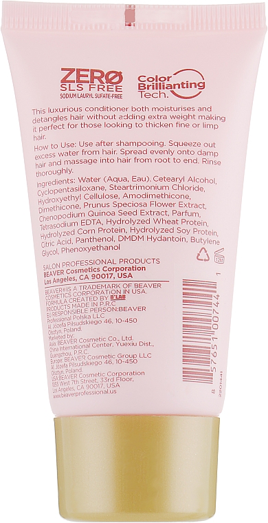 Odżywka do włosów do codziennego użytku z ekstraktem z kwiatów Sakura - Beaver Professional Cherry Blossom Conditioner — Zdjęcie N4