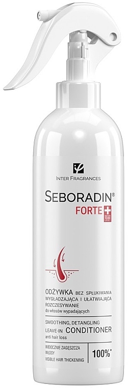 Wygładzająca odżywka do włosów ułatwiająca rozczesywanie - Seboradin Forte Smoothing Detanglish Leave-In Conditioner — Zdjęcie N1