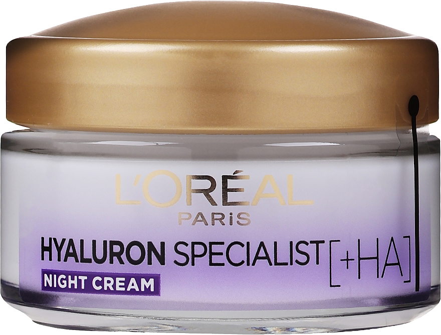 Nawilżający krem-maska do twarzy na noc - L'Oreal Paris Hyaluron Specialist Replumping Moisturizing Night Cream