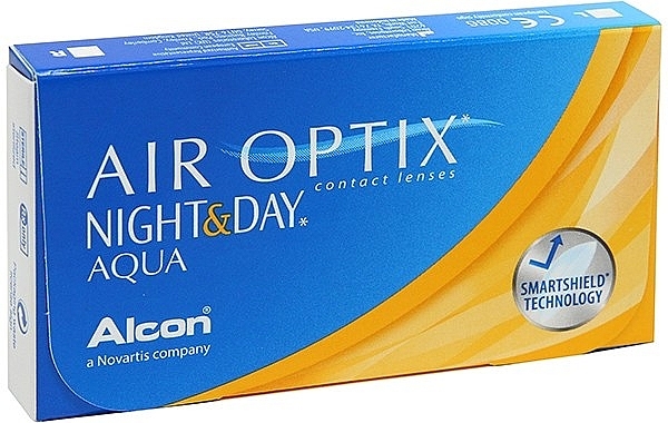 PRZECENA! Soczewki kontaktowe, krzywizna 8,4, 3 szt. - Alcon Air Optix Night & Day Aqua * — Zdjęcie N1